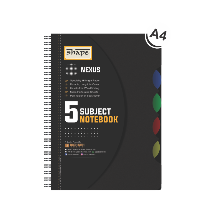 Nexus Notebook - 5 Subject A4