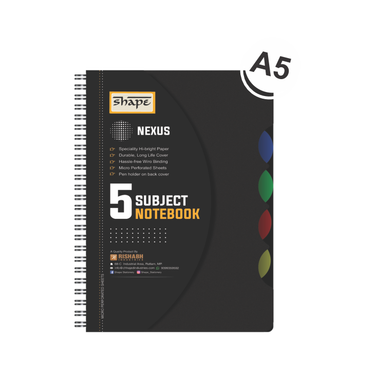 Nexus Notebook - 5 Subject A5