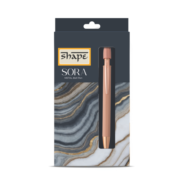 Shape SORA Ball Pen featuring a fidget spinner and stylus, known as the best pen for good handwriting