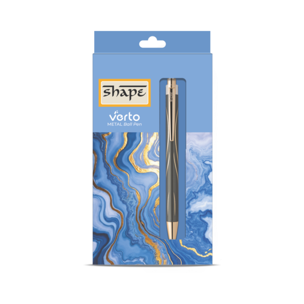 Shape VERTO Ball Pen with gold accents and premium finish, known as the best pen for handwriting