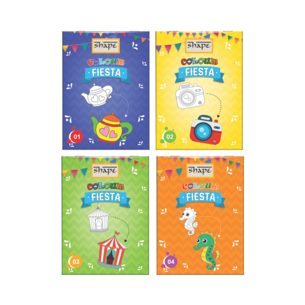 Colour Fiesta Mini Colouring Books Pack of 20