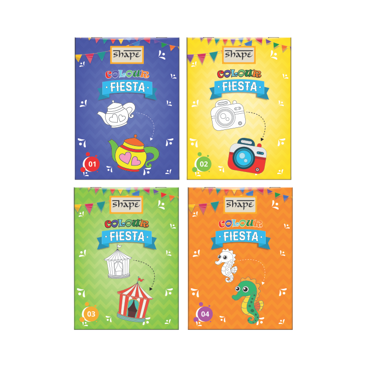 Colour Fiesta Mini Colouring Books Pack of 20