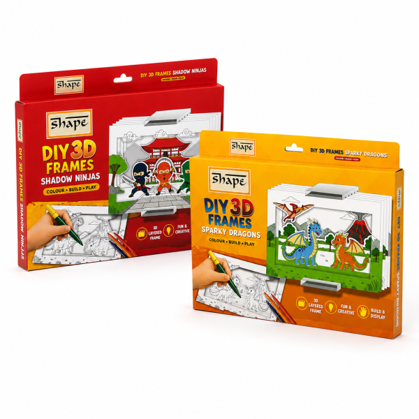 DIY 3D Frames Gift Set (Sparky Dragons & Shadow Ninjas)